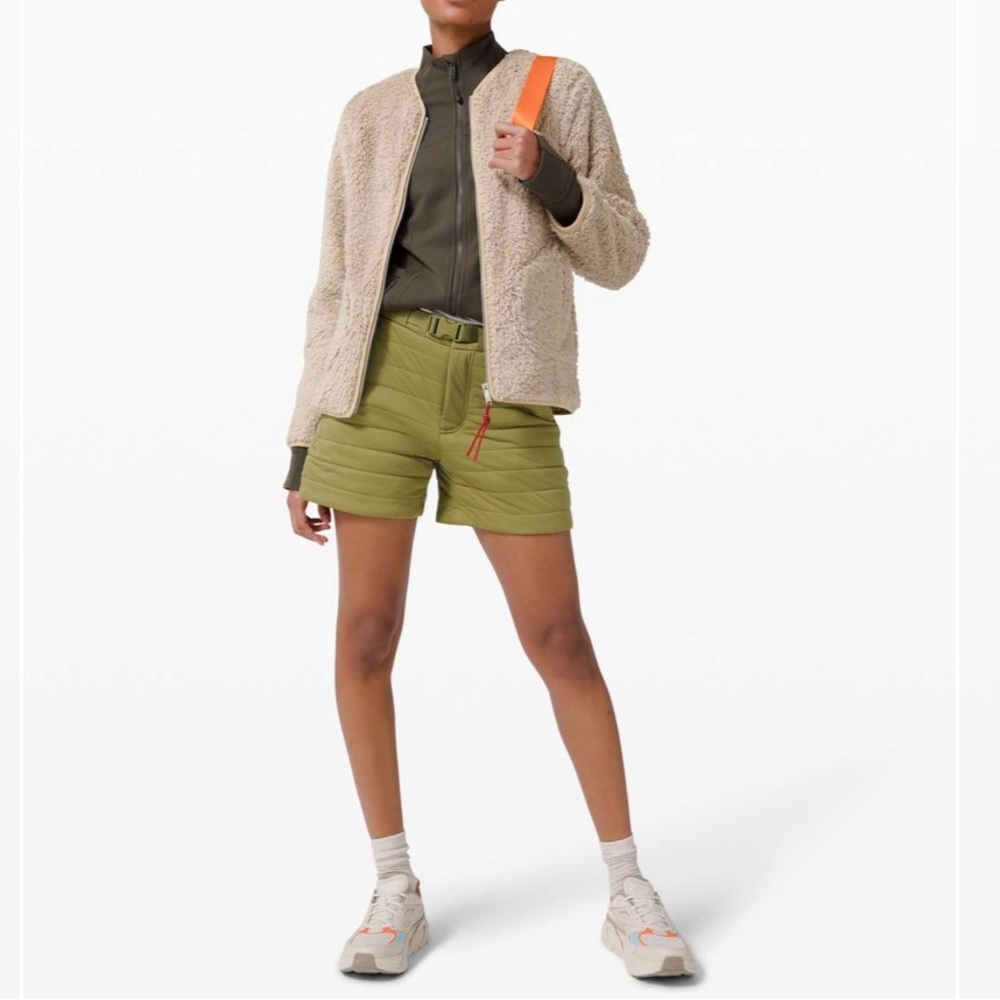 Lululemon Oh So Sherpa Full Zip Jacket - Trench Sz 10